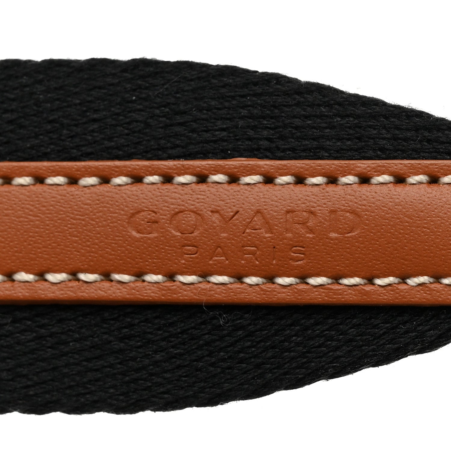 Goyard Canvas Calfskin Adjustable Shoulder Strap Black 5 of 6