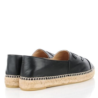Chanel Lambskin CC Espadrilles 40 Black 4 of 11