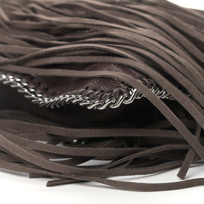 Stella McCartney Shaggy Deer Fringe Flat Crossbody Brown 7 of 8