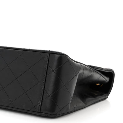 Chanel Lambskin Quilted XL Jumbo Single Flap Black 10 of 10