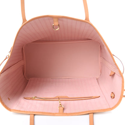 Louis Vuitton Damier Azur Neo Neverfull MM Rose Ballerine 5 of 16
