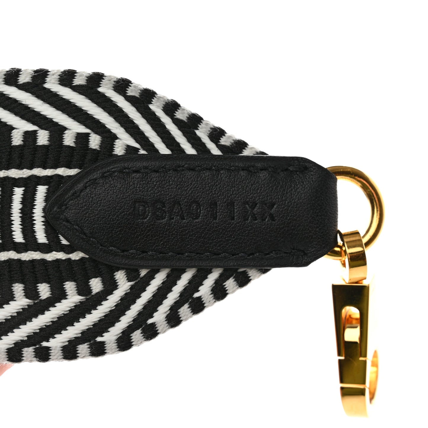 Toile Swift 50mm Sangle Cavale Shoulder Strap Black Ecru
