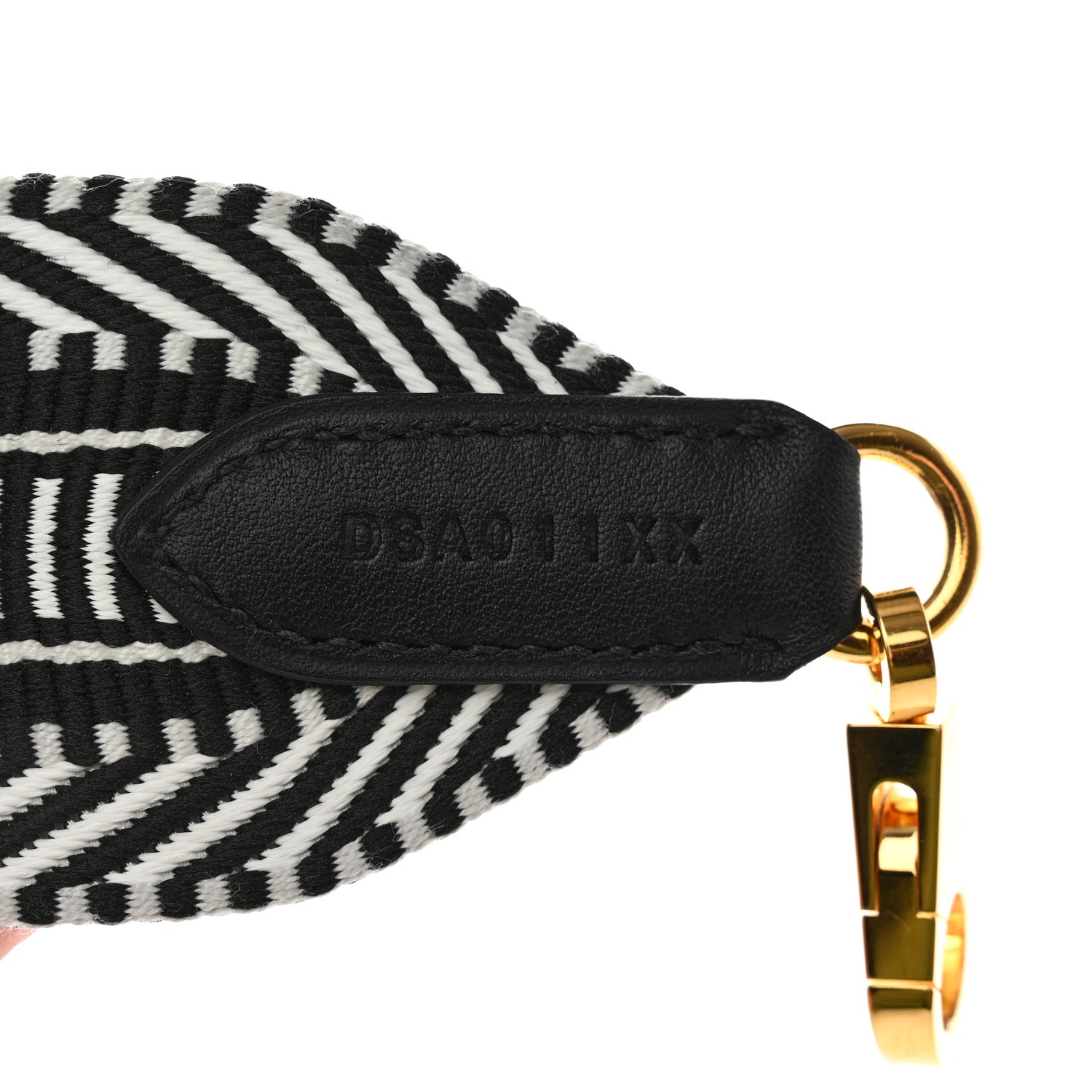 Hermes Toile Swift 50mm Sangle Cavale Shoulder Strap Black Ecru 4 of 6