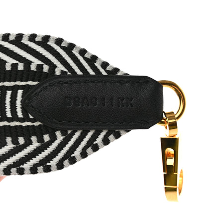 Hermes Toile Swift 50mm Sangle Cavale Shoulder Strap Black Ecru 4 of 6