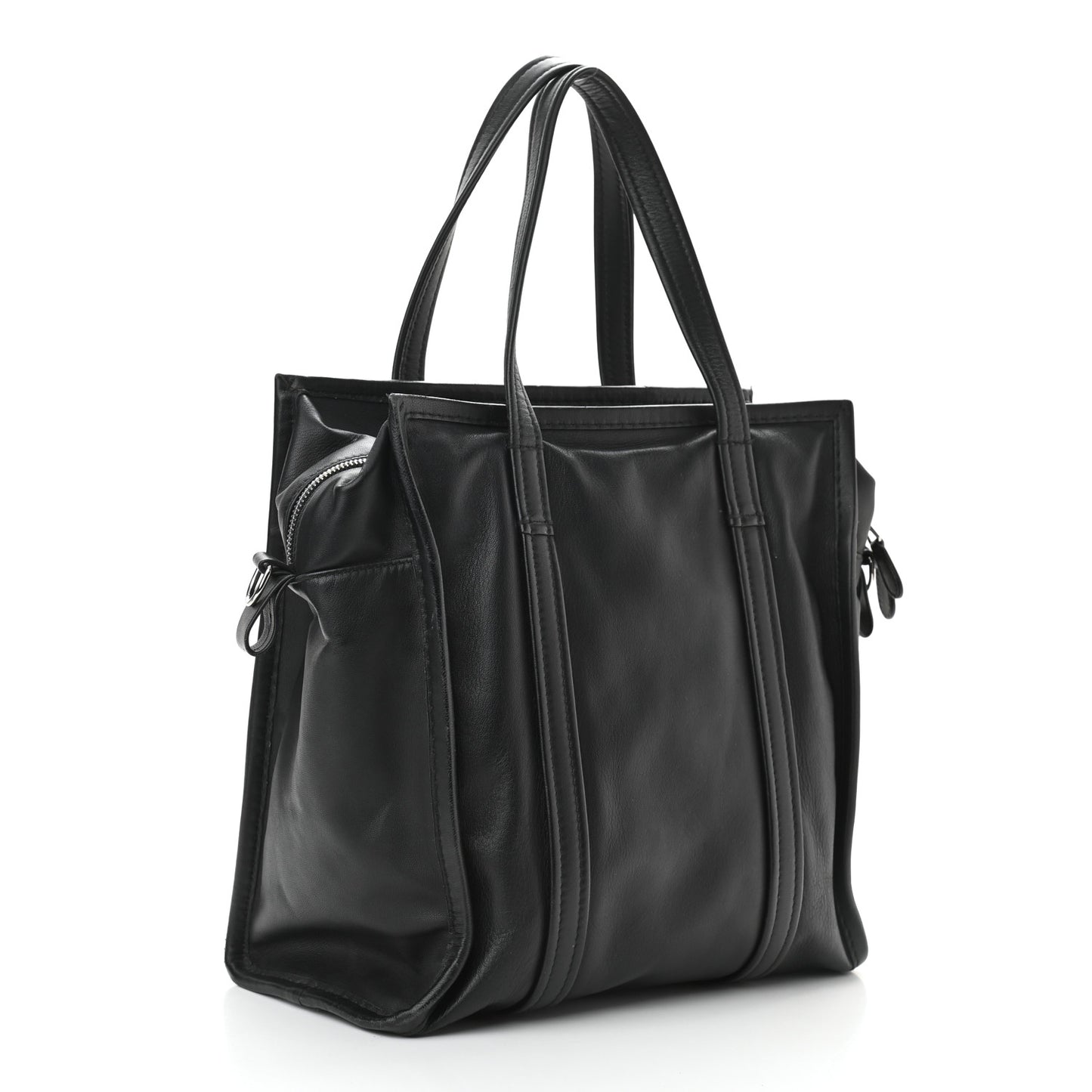 Agneau Small Bazar Shopper Tote Black