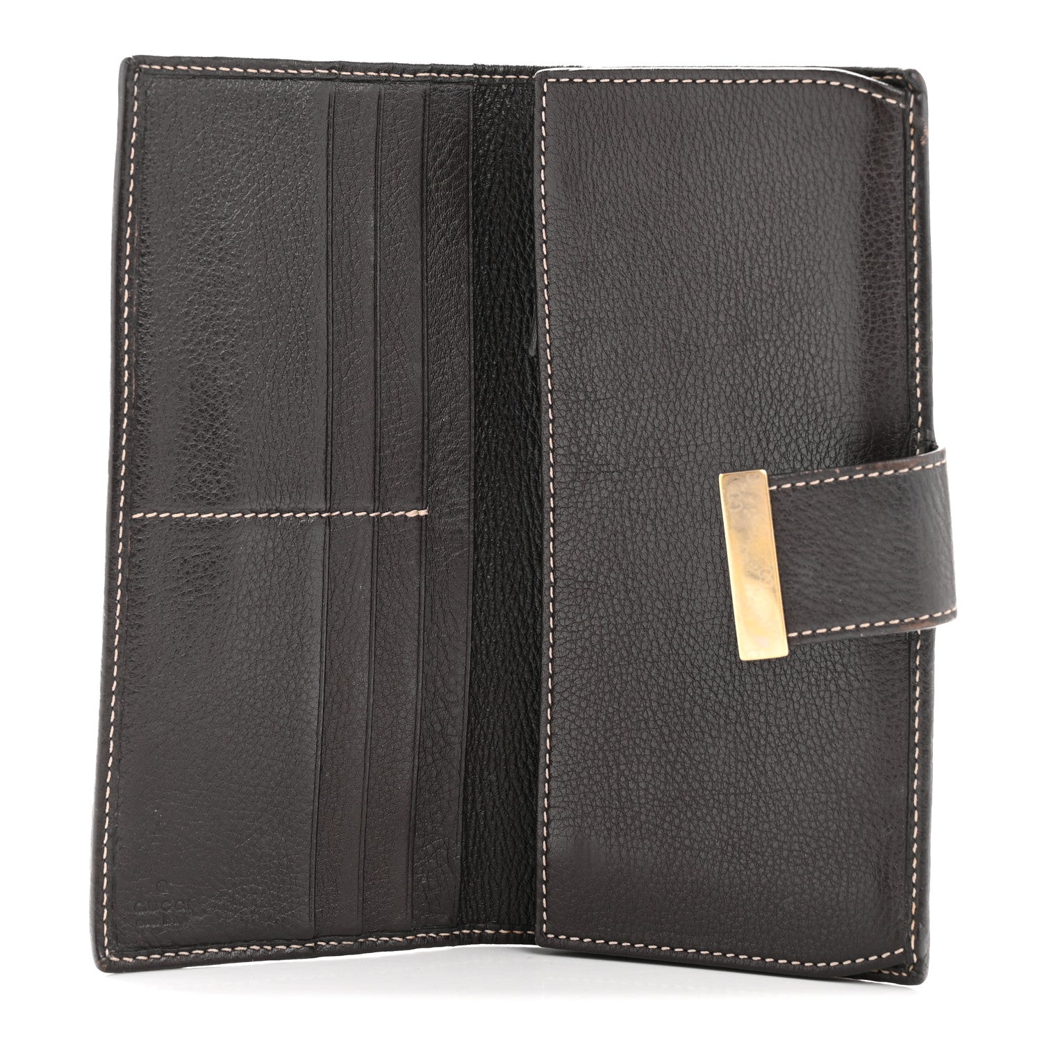 Gucci GG Plus Monogram Icon Bar Continental Flap Wallet Dark Brown 5 of 10