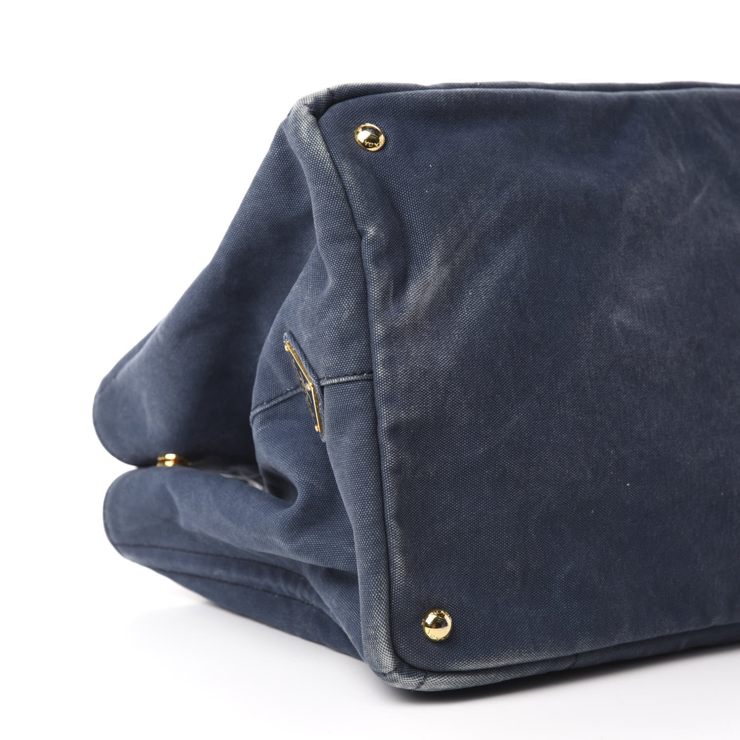 Prada Canvas Canapa Logo Tote Blue 6 of 9