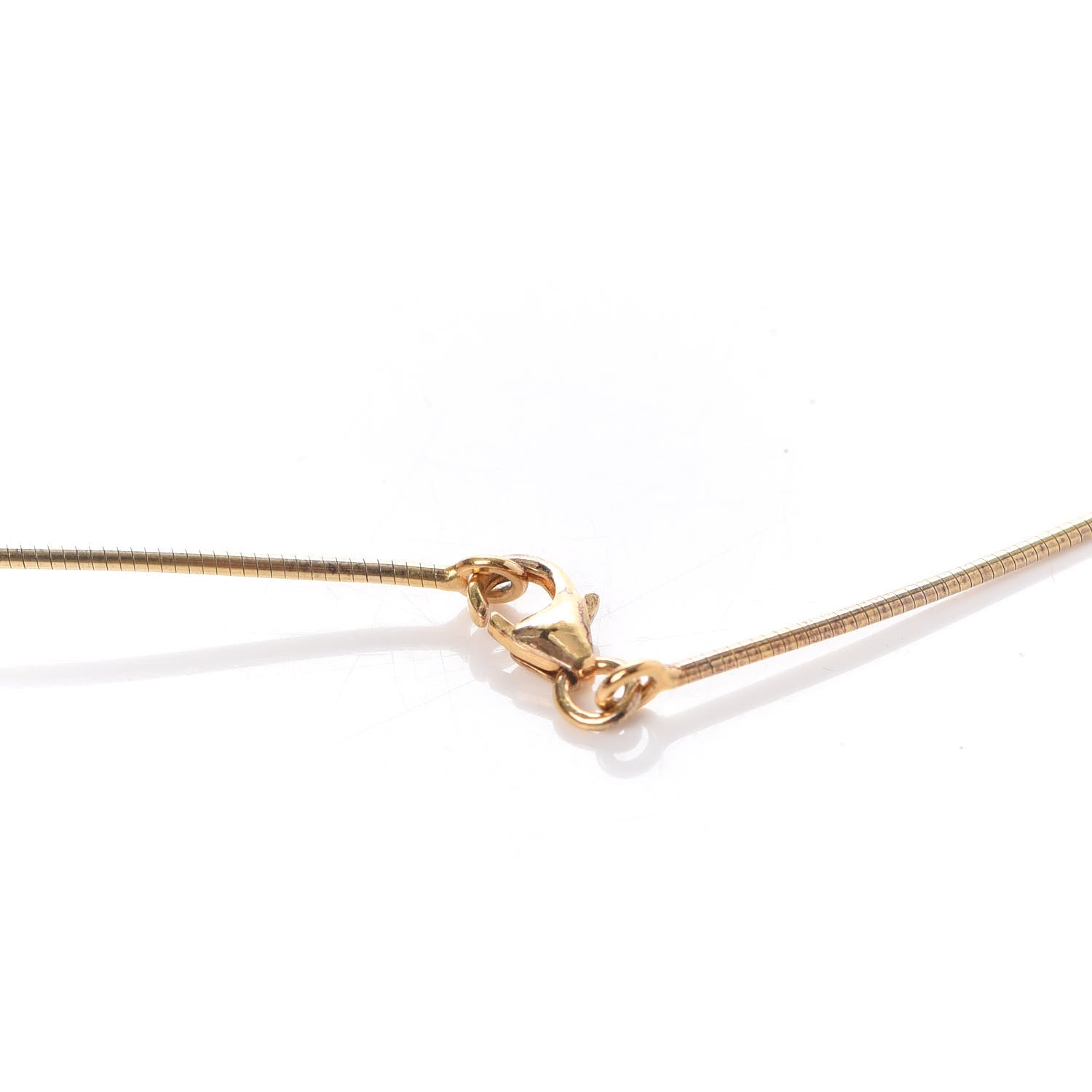 Hermes Gold Lacquered Cage d'H Pendant Necklace Black 4 of 6