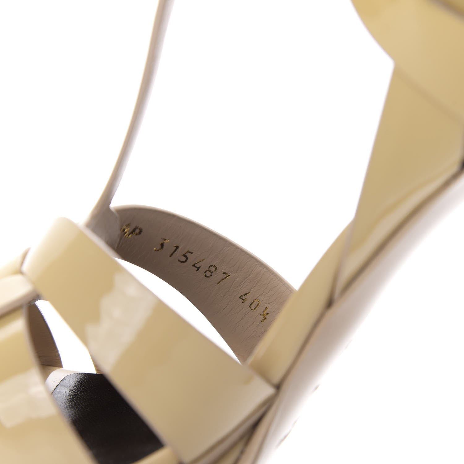 Saint Laurent Patent Tribute 105 Platform Sandals 40.5 Nude Powder 9 of 10