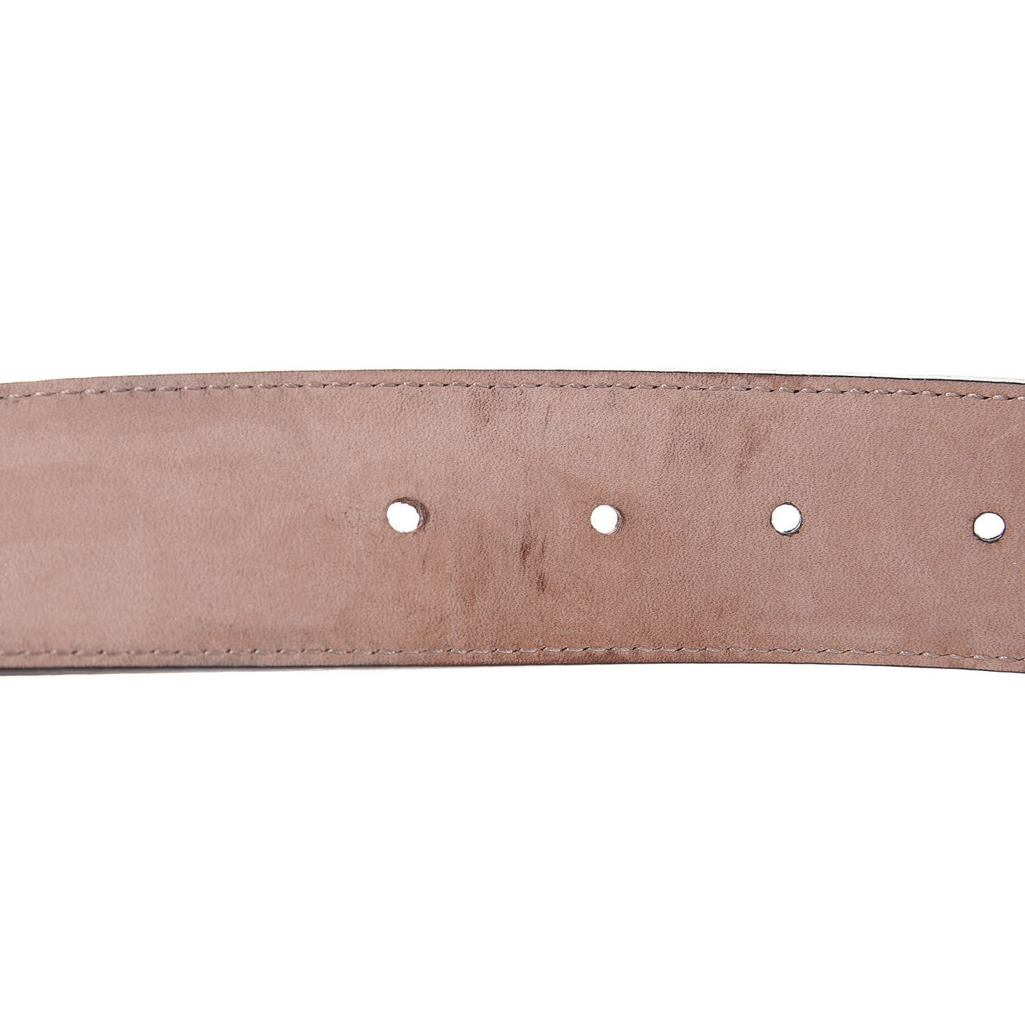 Soft Guccissima Margaux Calfskin Nickel Interlocking G 37mm Belt 95 38 Chocolate