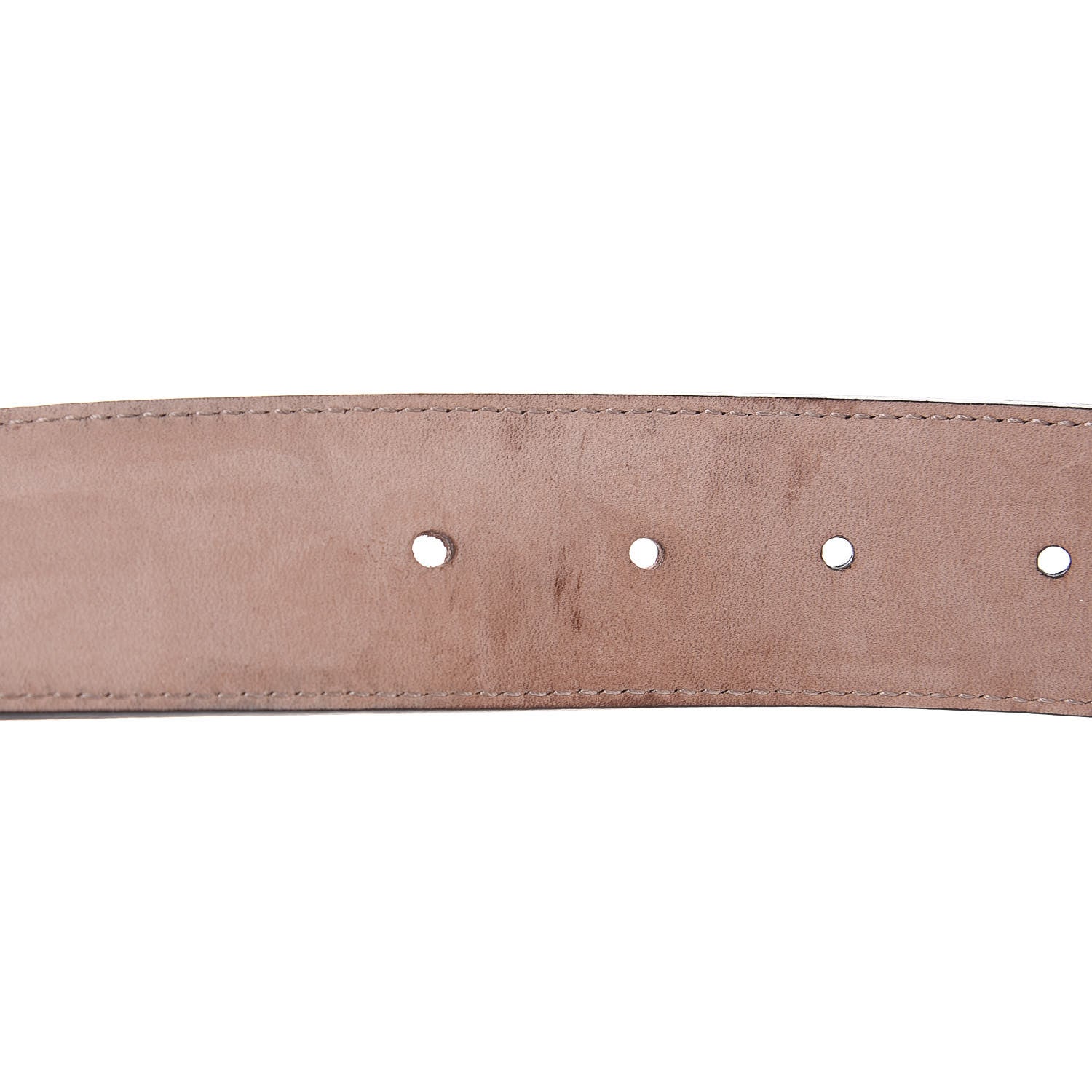 Gucci Soft Guccissima Margaux Calfskin Nickel Interlocking G 37mm Belt 95 38 Chocolate 8 of 8