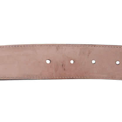 Gucci Soft Guccissima Margaux Calfskin Nickel Interlocking G 37mm Belt 95 38 Chocolate 8 of 8
