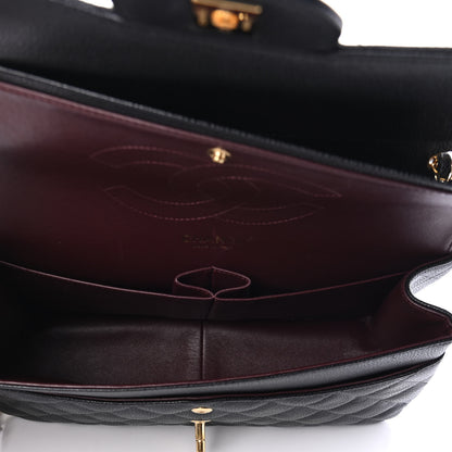 Chanel Caviar Quilted Jumbo Double Flap Black 4 of 4