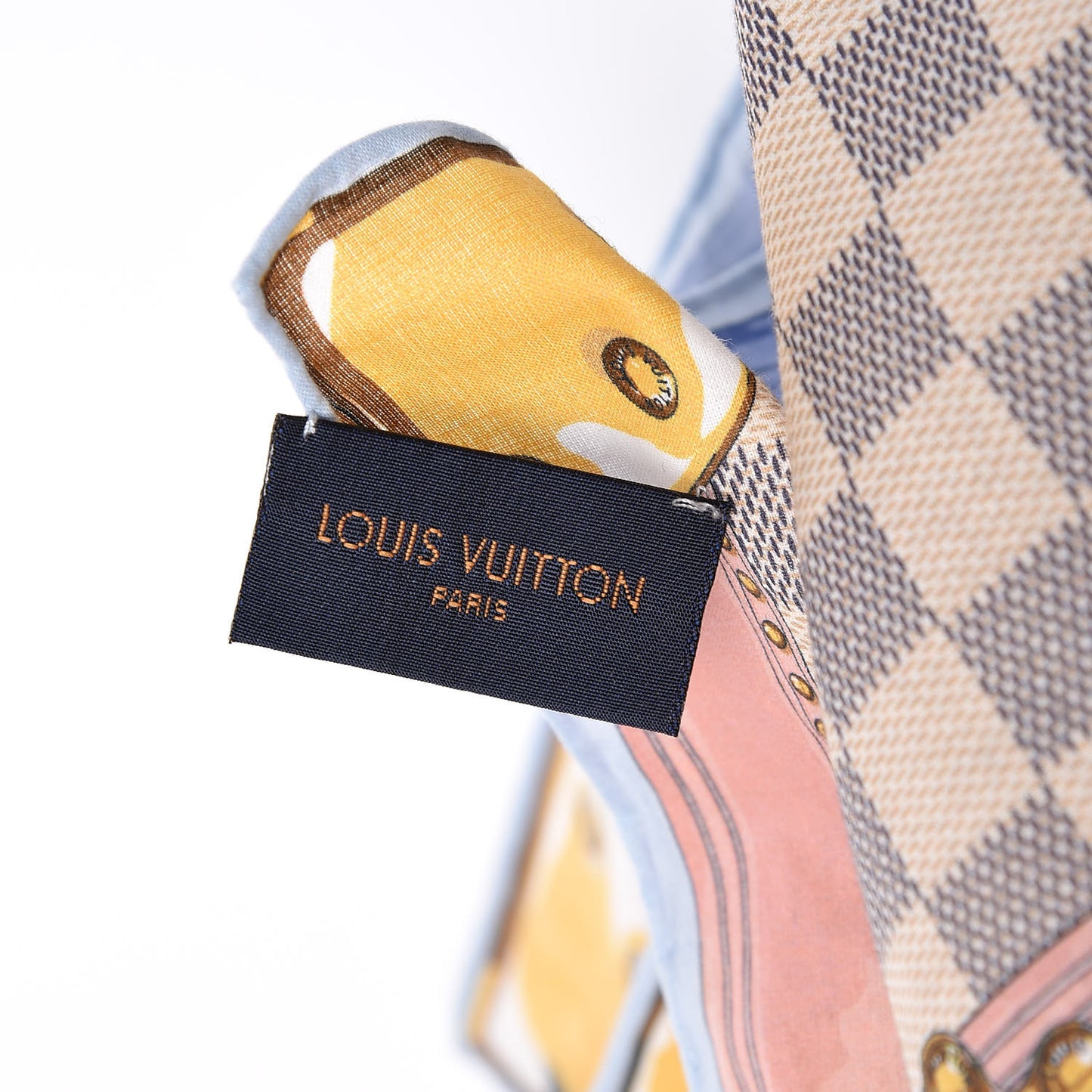 Cotton Damier Azur Summer Trunk Bandana Scarf