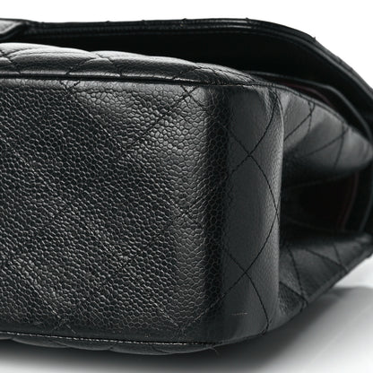 Chanel Caviar Quilted Jumbo Double Flap Black 9 of 18