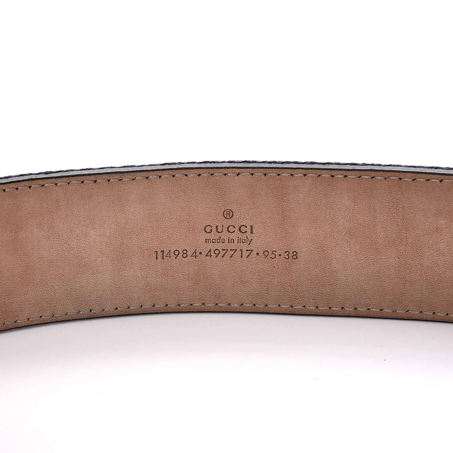 Gucci Canvas Web Interlocking G Belt 95 38 Blue 4 of 8