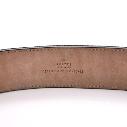 Gucci Canvas Web Interlocking G Belt 95 38 Blue 4 of 8
