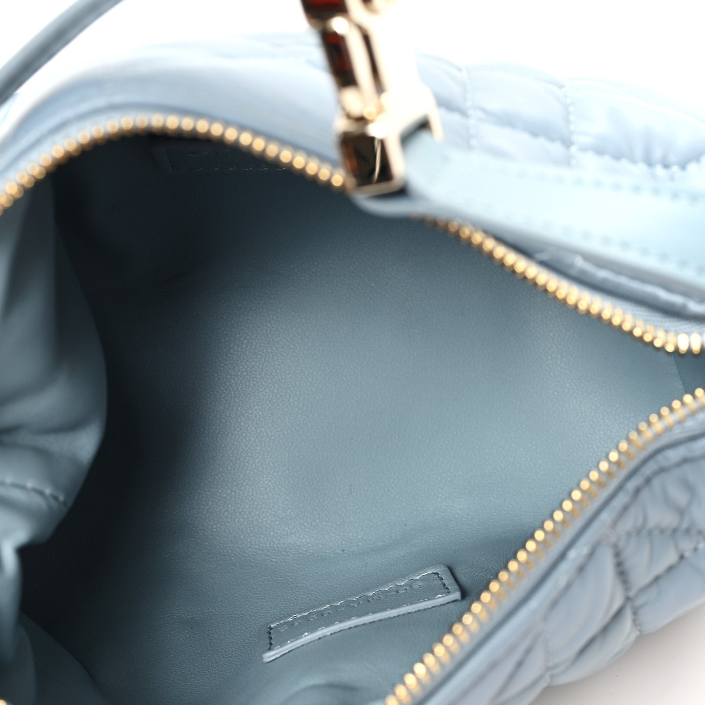 Calfskin Macrocannage Small Diortravel Nomad Pouch Bracing Blue