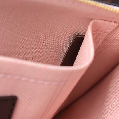 Louis Vuitton Damier Ebene Neo Neverfull MM Rose Ballerine 12 of 15