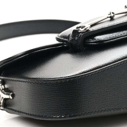 Gucci Demetra Mini Horsebit 1955 Asymmetric Shoulder Bag Black 9 of 10