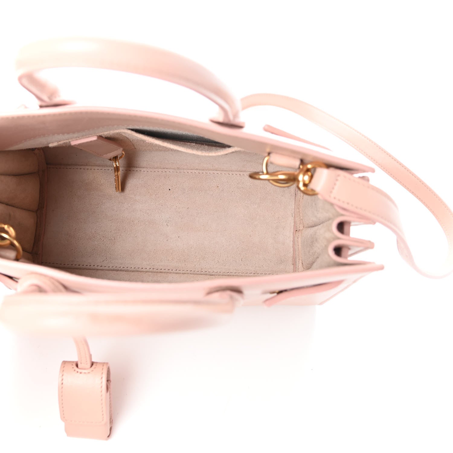 Saint Laurent Calfskin Nano Sac De Jour Pale Pink 5 of 9