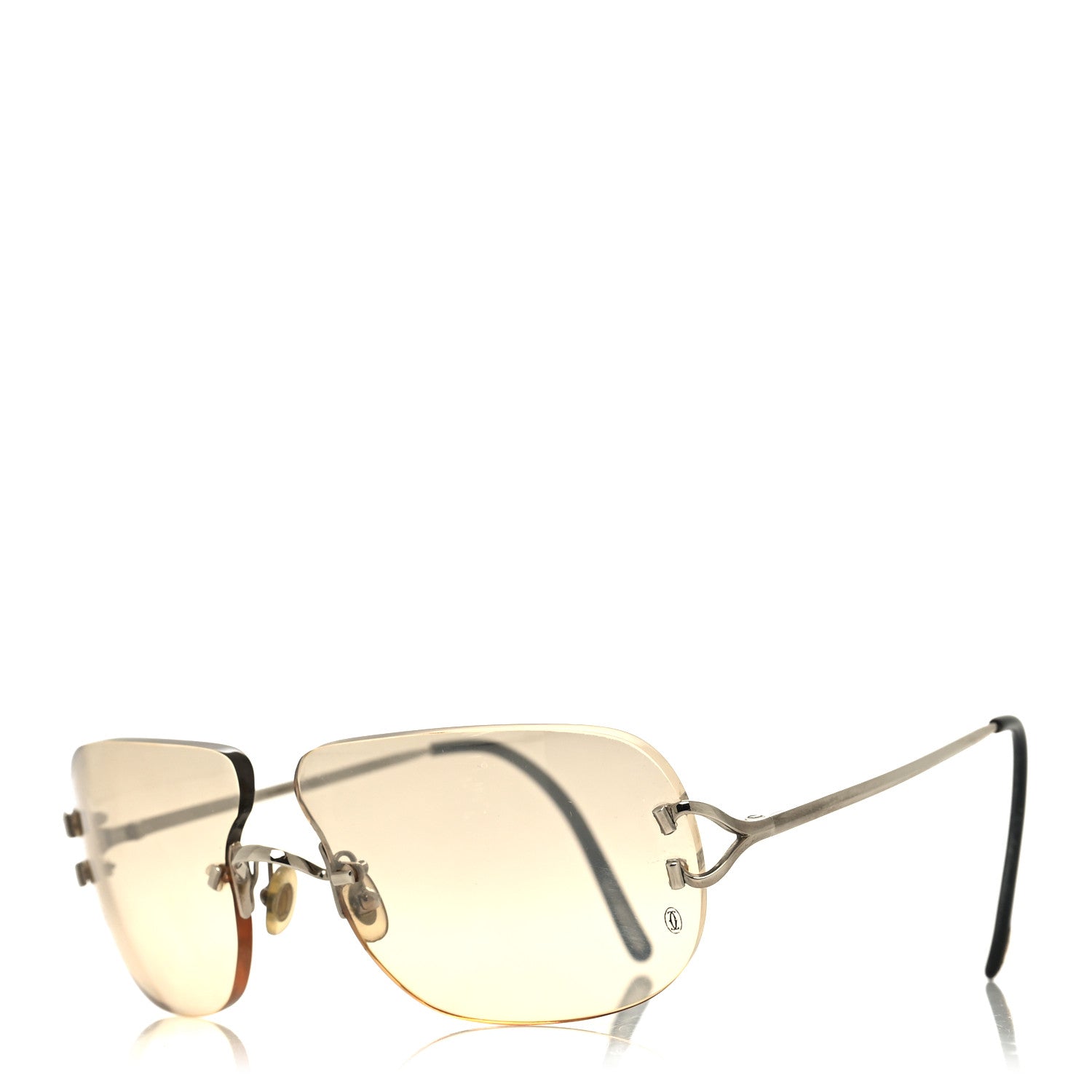 Cartier Rimless Sunglasses Gold 1413608 – FASHIONPHILE