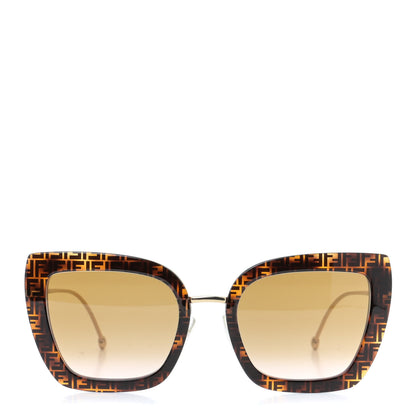 Fendi Acetate Metal F is Fendi FF Square Cat Eye Sunglasses FF 0424/F/S Havana 2 of 7