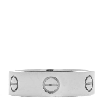 Cartier 18K White Gold 6mm LOVE Ring 58 8.25 3 of 6