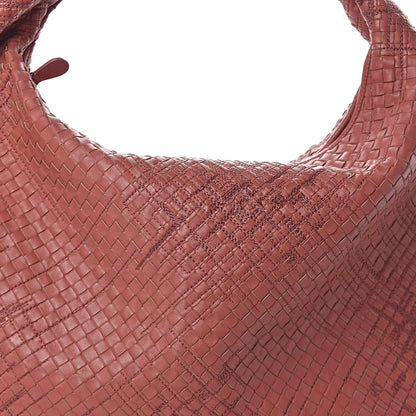 Bottega Veneta Nappa Intrecciato Fuzzy Maxi Veneta Hobo Dusty Rose 9 of 9