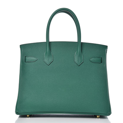 Hermes Epsom Birkin 30 Vert Vertigo 4 of 37