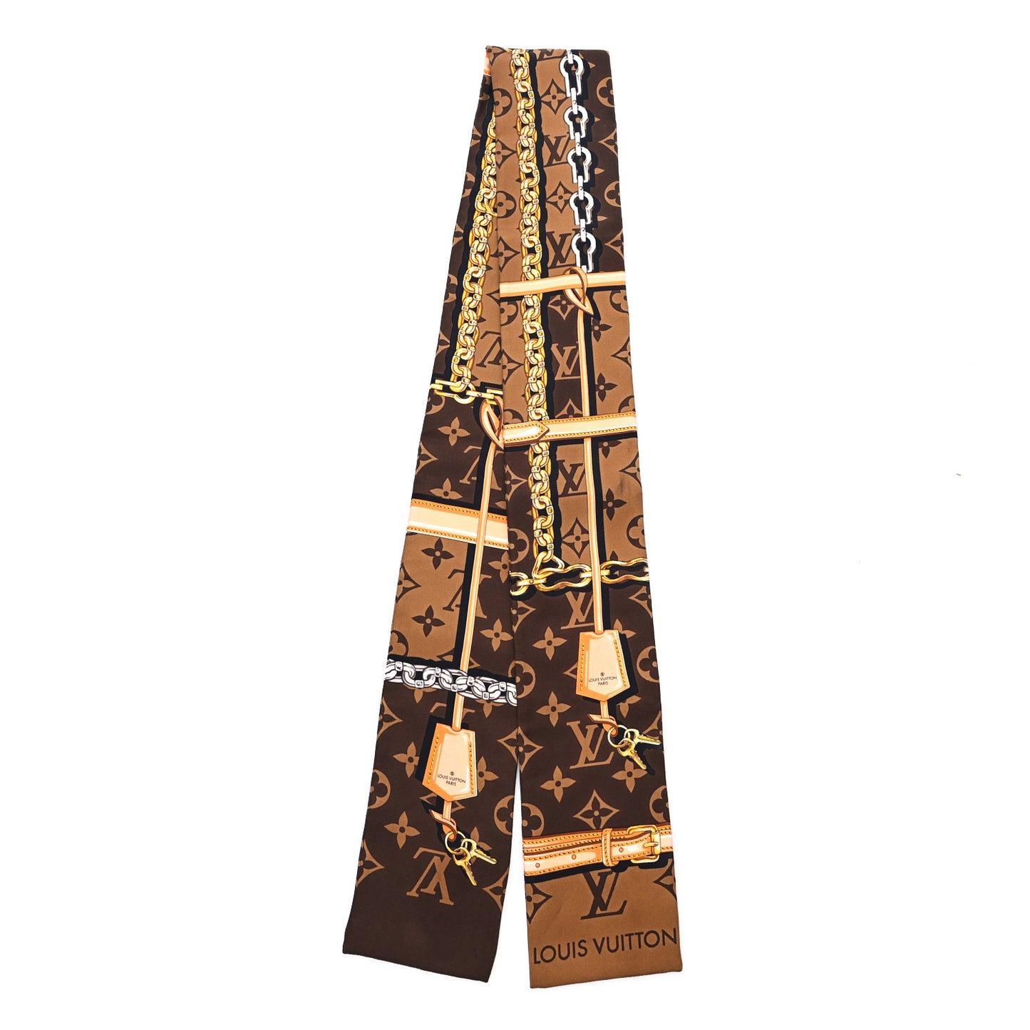 Silk Monogram Confidential Bandeau Brown