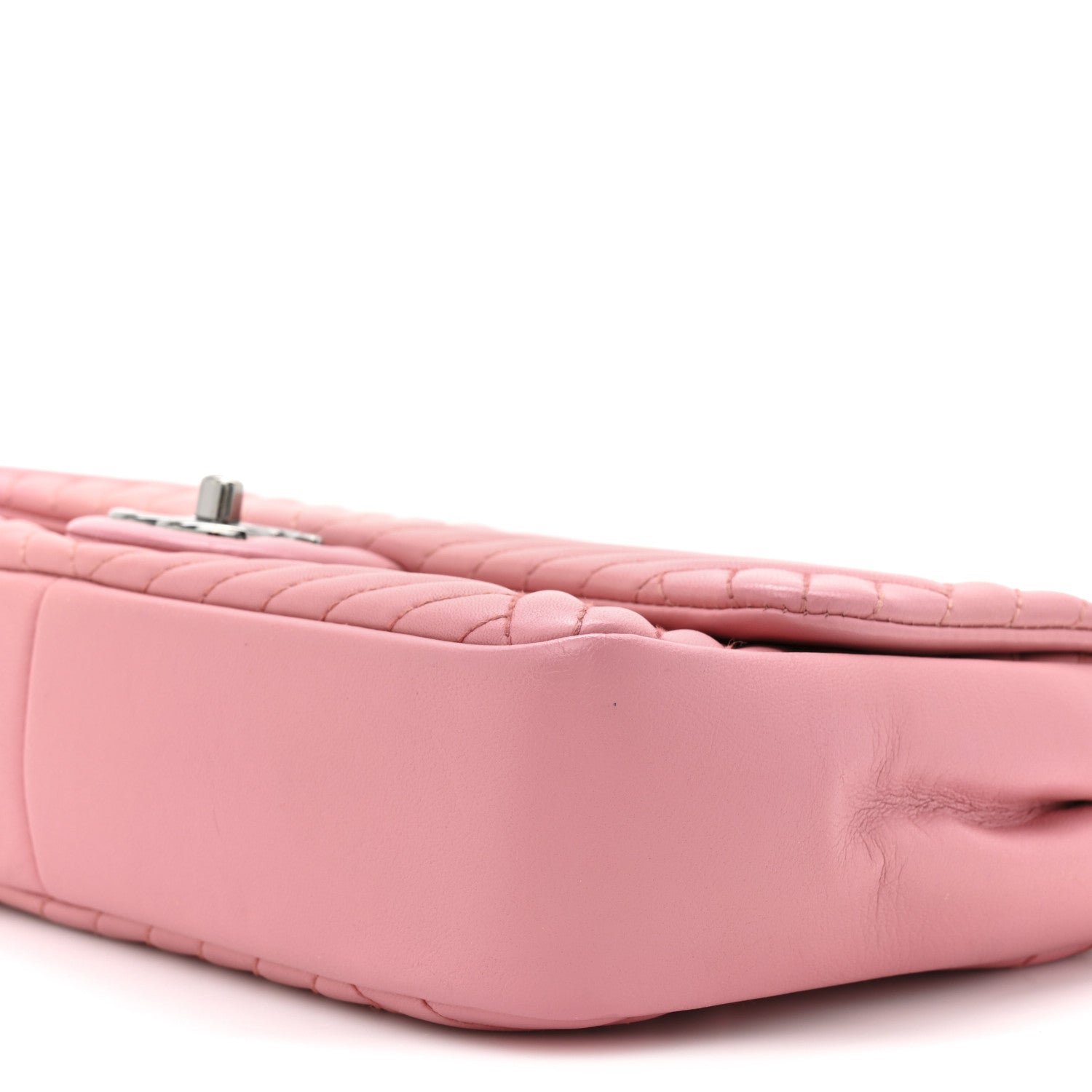 Chanel Lambskin Quilted Medium CC Crossing Flap Pink 9 of 11