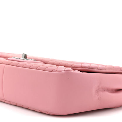 Chanel Lambskin Quilted Medium CC Crossing Flap Pink 9 of 11