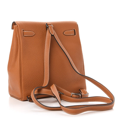 Hermes Togo Kelly Ado Backpack Gold 2 of 9