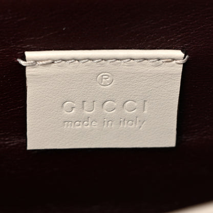 Gucci Smooth Calfskin Mini Zumi Shoulder Bag White 6 of 11