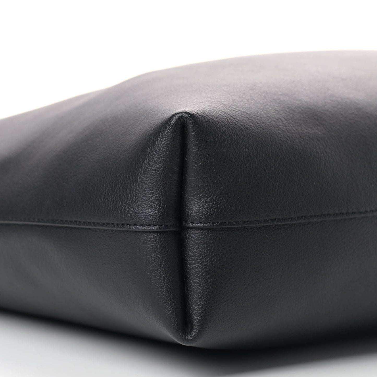 Calfskin Medium Shopping Tote Black