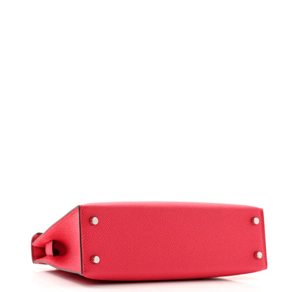 Hermes Epsom Mini Kelly Sellier 20 Rose Extreme 4 of 11
