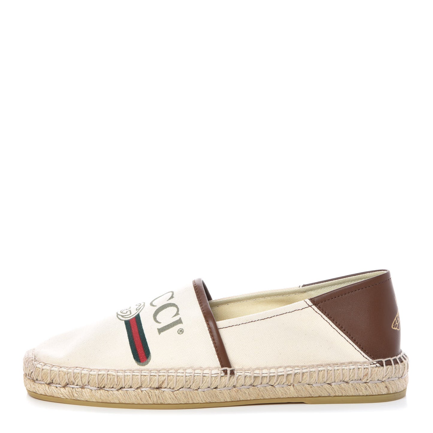 Canvas Miro Soft Calfskin Logo Mens Espadrilles 9 Greggio Cuir