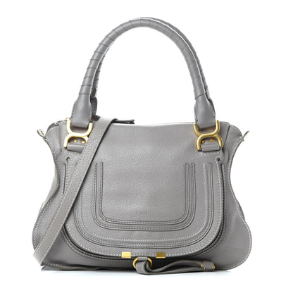 Chloe Calfskin Medium Marcie Satchel Cashmere Grey 1 of 18