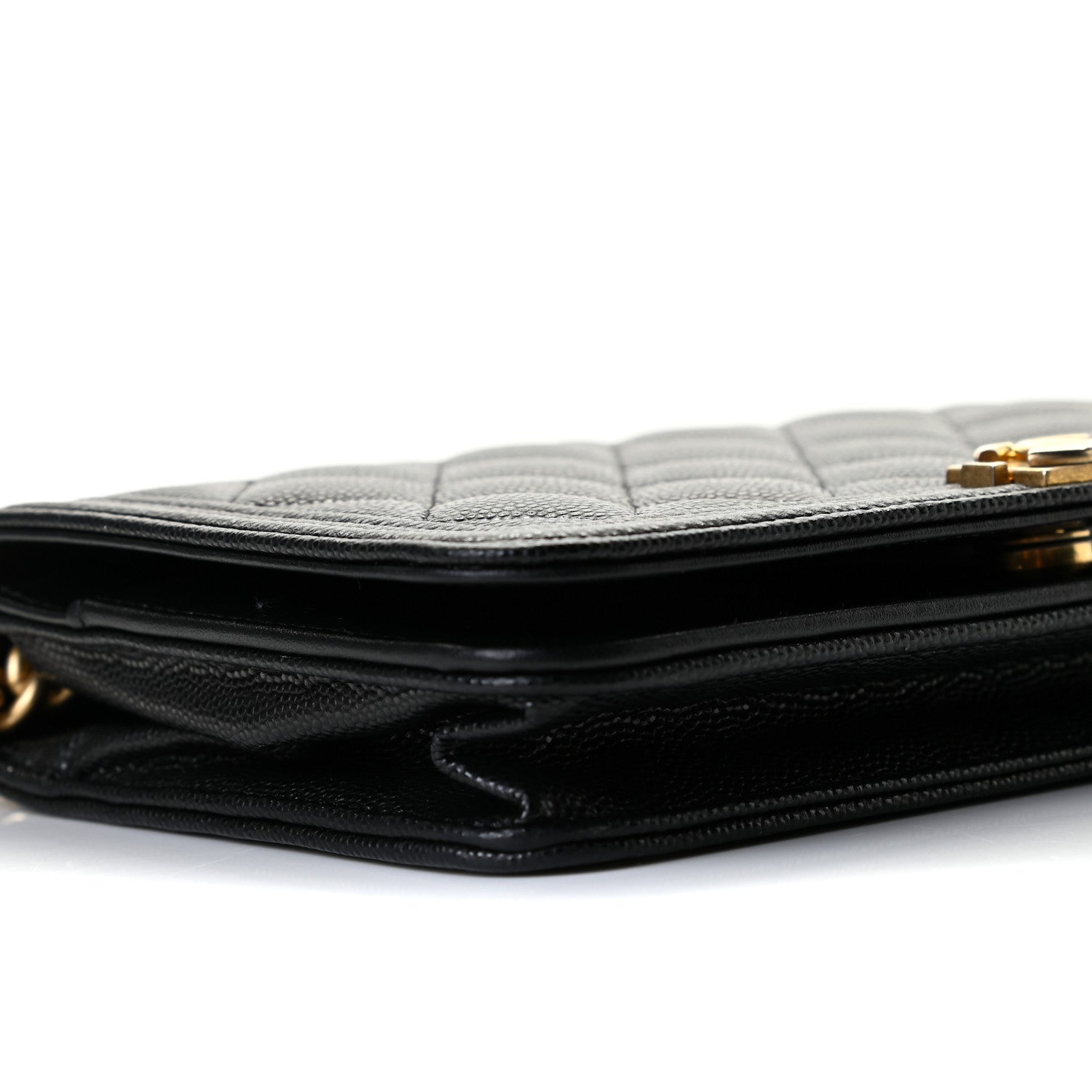 Chanel Caviar Quilted Boy Wallet On Chain WOC Black 11 of 13