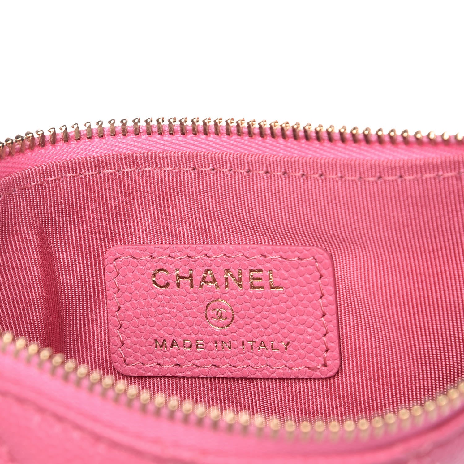 Chanel Caviar Quilted Small Cosmetic Case Pink 6 of 8