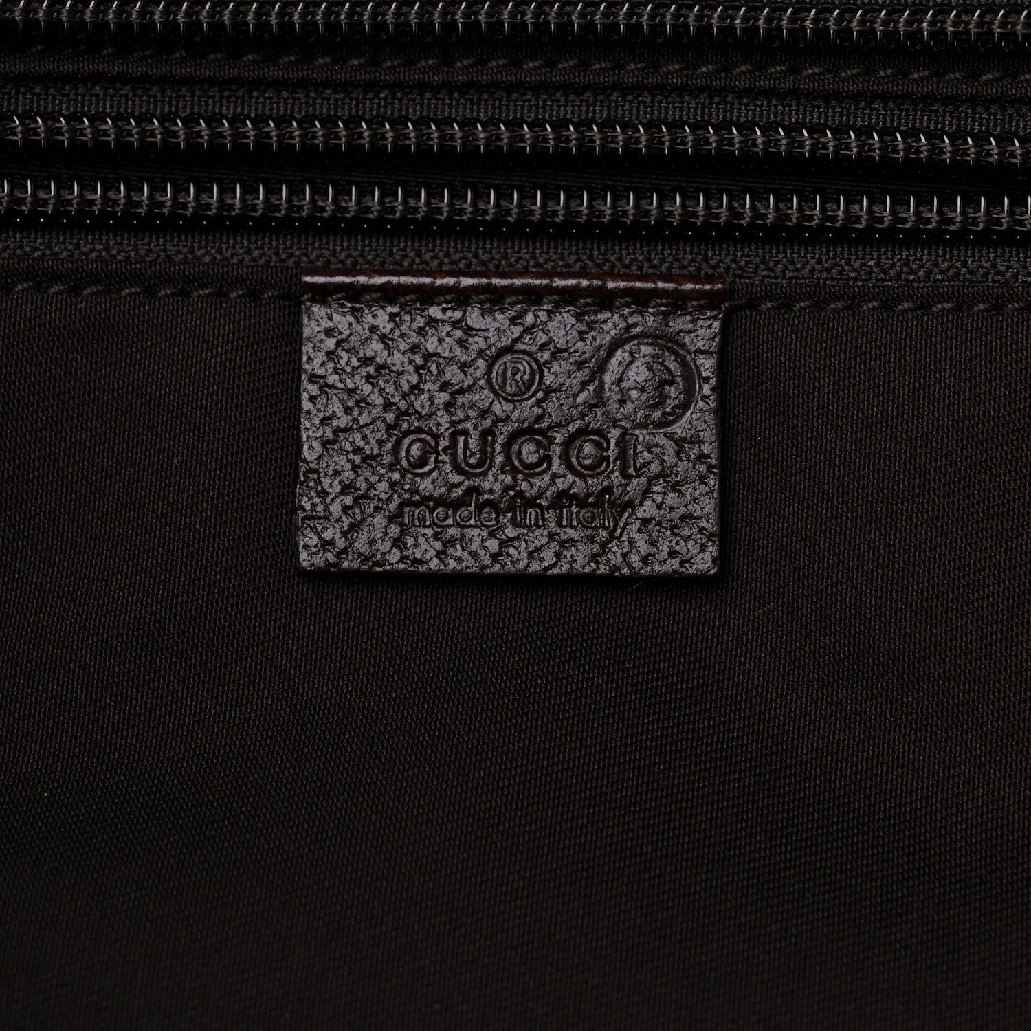 Gucci GG Monogram Medium Web Handle Bucket Tote Dark Brown 6 of 15