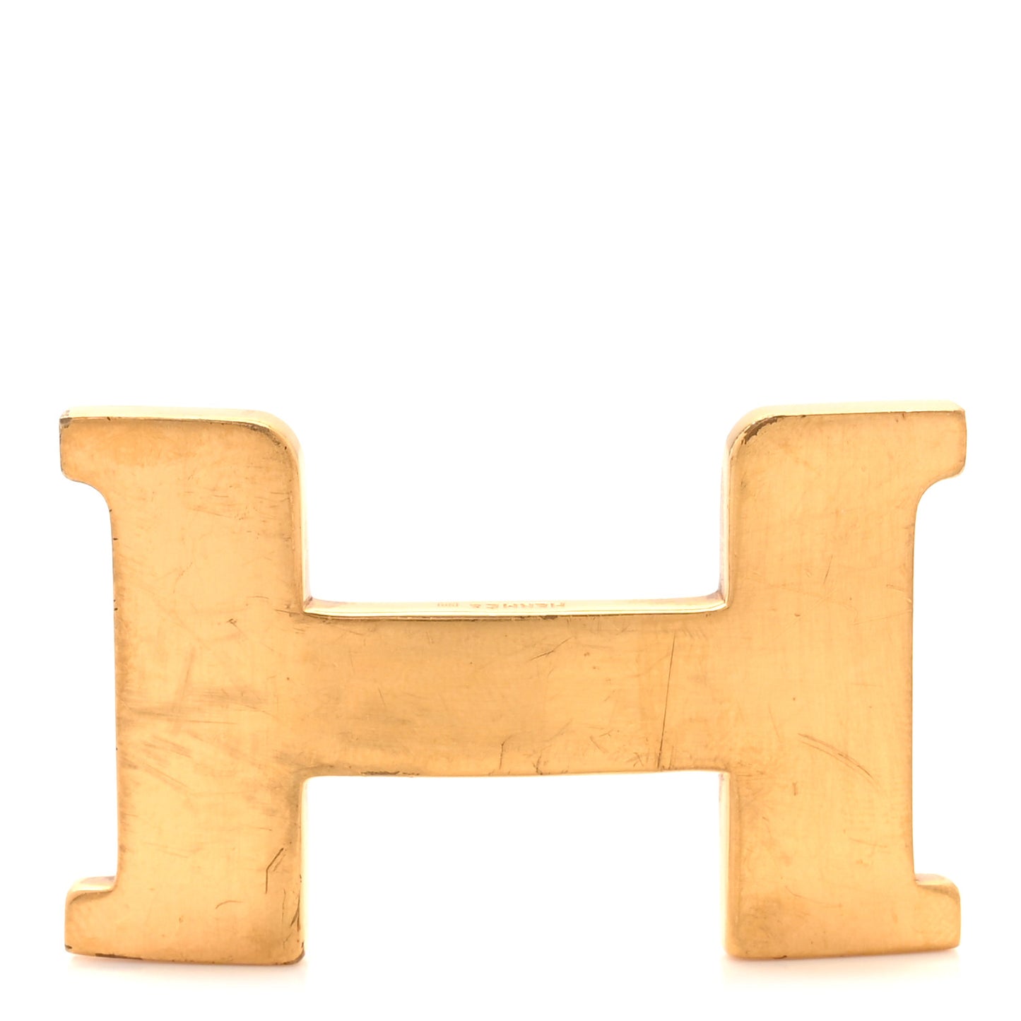 Polished 24mm Constance H Belt Buckle Gold