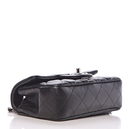 Chanel Lambskin Quilted Extra Mini Rectangular Flap Black 4 of 15