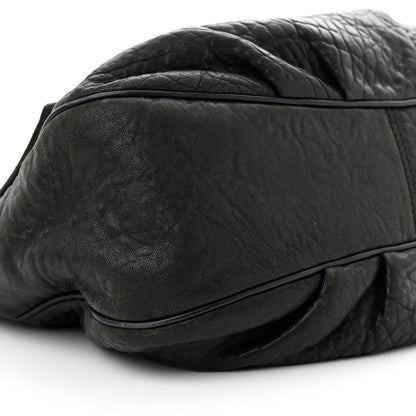 Fendi Crinkled Lambskin Mia Shoulder Flap Black 9 of 11