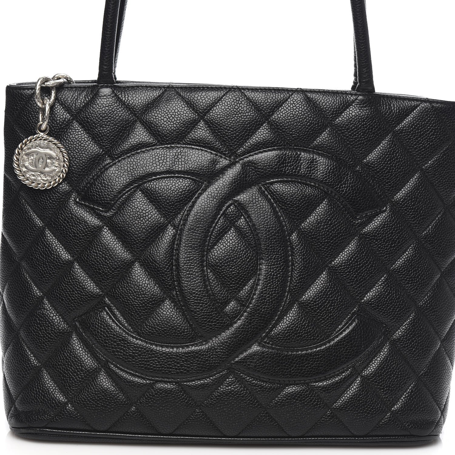 Chanel Caviar Quilted Medallion Tote Black 10 of 10