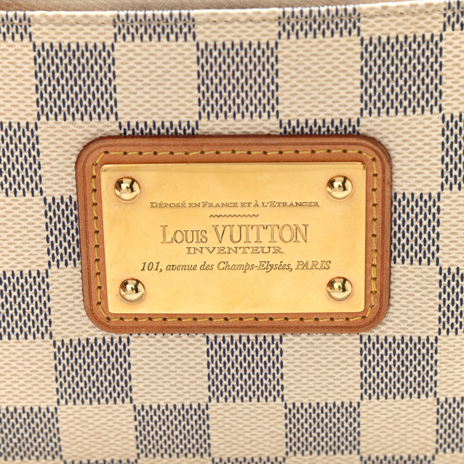 Louis Vuitton Damier Azur Eva Clutch 6 of 13