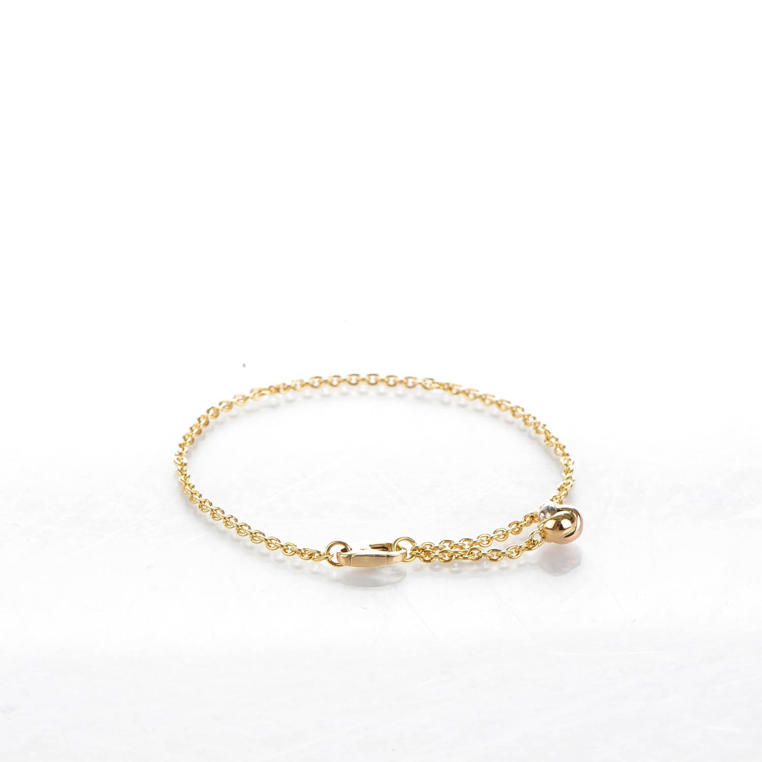 Cartier 18K Yellow White Pink Gold Trinity Ball Bracelet 3 of 6