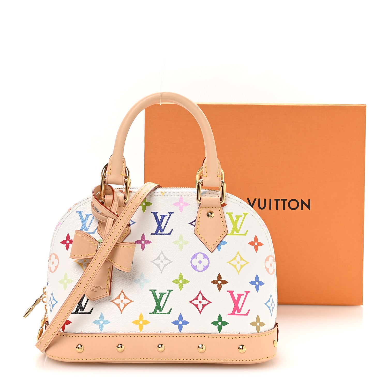 Louis Vuitton LV x TM Monogram Multicolor Alma BB White 9 of 9