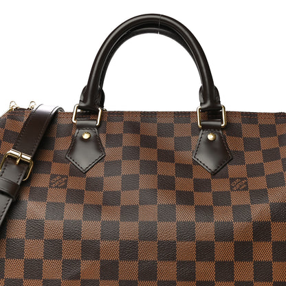 Louis Vuitton Damier Ebene Speedy Bandouliere 30 8 of 11